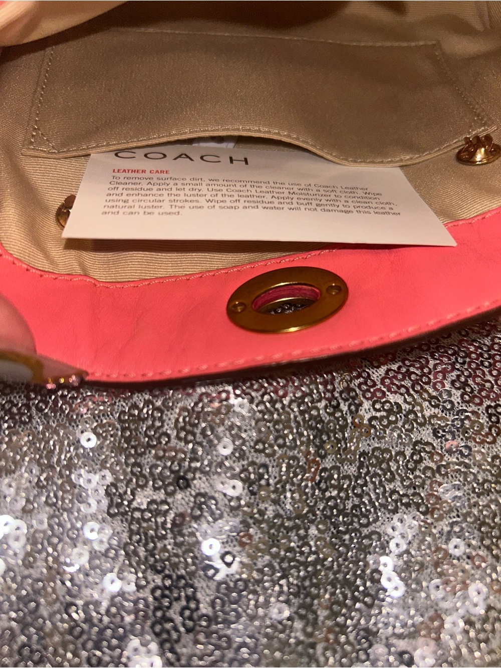 Vintage Pink Coach Turn-Lock Mini Bag - Picture 11 of 12